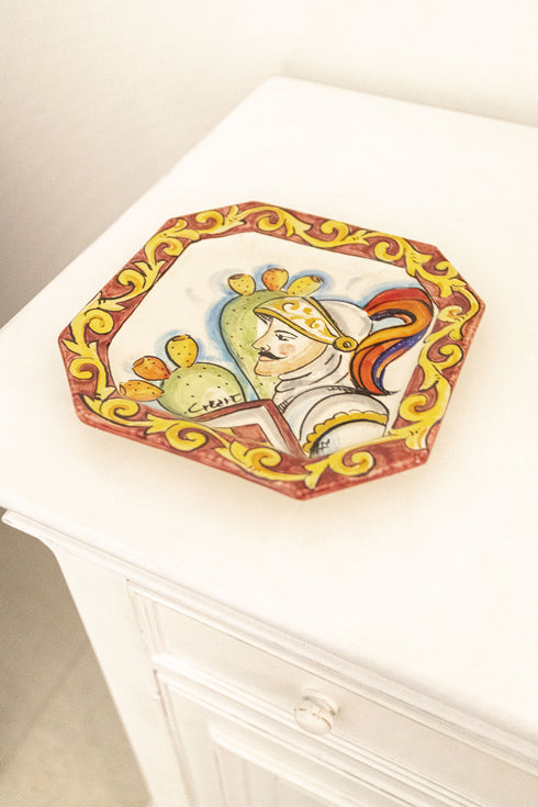 Ceramic Plate Fico Red